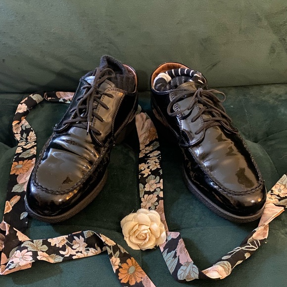 Tod's Shoes - 📚 Vintage 90’s Dark Academia Tod’s Patent Leather Oxford  Loafers Mary Jane